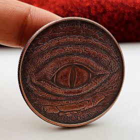 Creative Deep Engraved Dragon Ball Pure Copper Commemorative Coin