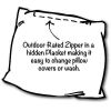 LOBSTERFEST Navy Jumbo IndoorOutdoor - Zippered Pillow Cover