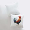 Watercolor Rooster Looking Right | Brid Print | Bird DÃ©cor | Accent Pillow Cover | Throw Pillow Covers | Pillow | Room DÃ©cor | Bedroom DÃ©cor