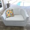 BIRDIE White IndoorOutdoor Pillow - Sewn Closure