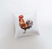 Watercolor Rooster Looking Left | Brid Prints | Bird DÃ©cor |Accent Pillow Cover | Throw Pillow Covers | Pillow | Room DÃ©cor | Bedroom DÃ©cor