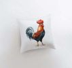 Watercolor Rooster Looking Right | Brid Print | Bird DÃ©cor | Accent Pillow Cover | Throw Pillow Covers | Pillow | Room DÃ©cor | Bedroom DÃ©cor