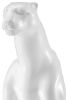 Boli Sitting Panther Resin Animal Sculpture, White - Size 22" x 11" x 20"