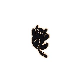 Brooch Cartoon Cute Stay Cute Animal Kitty Expression (Option: C10583)