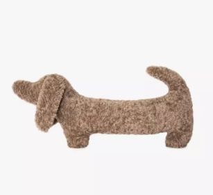 Camel Cashmere Strip Cute Sleeping Pillow (Option: Light camel color)