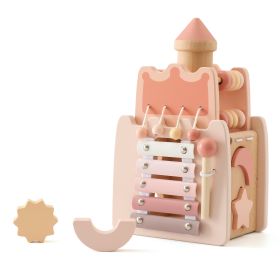 Amazon Baby Early Education Educational Stacking Rocket Boy Girl House Castle Assembling Toys (Option: Castle)