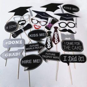 Hand Holding Wedding Funny Photography Props Paper Beard (Option: Silver Pink Graduation Season-Free Size)