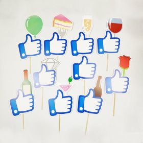 Hand Holding Wedding Funny Photography Props Paper Beard (Option: Like-Free Size)