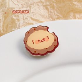 Cartoon Acrylic Brooch Cute Decorative Accessories (Option: Cookie Teddy)