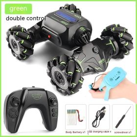 Gesture Induction Twist Car Four-wheel Drive Off-road Climbing Stunt Car (Option: JC02 Dual Control Green)