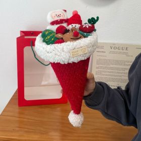 Christmas Doll Cartoon Doll Bouquet (Option: Ice cream cone)