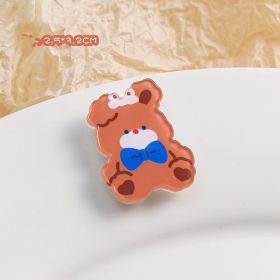 Cartoon Acrylic Brooch Cute Decorative Accessories (Option: Soft and cute bear)