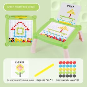 Children's Magnetic Drawing Board Acrylic Toys (Option: Grass Green Color With Feet)
