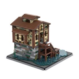 Building Blocks Rowing To Swamp Hiding Place Toy Suit Model (Option: Swamp Hideout)