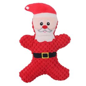 Plush New Pet Dog Plush Sound Toy Dogs And Cats Santa Claus Series Cartoon Cute Educational Supplies (Option: Santa)