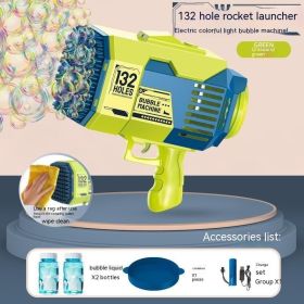 Bubble Machine Electric Children's Toy Stand (Color: Green)
