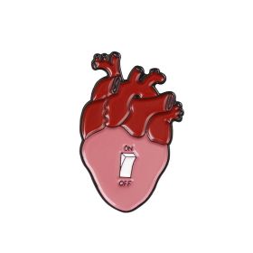 Cartoon Creative Alloy Heart Series Brooch (Option: XZ2195)