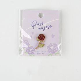 Letter Lover Brooch Cute Animals (Option: Rose)