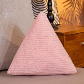 Creative Modern And Simple Living Room Sofa Cushion Shaped Twist Knot Bedside (Option: Light Pink Triangle Pillow)