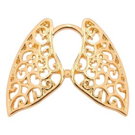 Human Organ Lungs Hollow Brooch Wings (Option: XZ832)