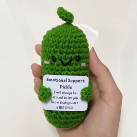 Fashion Hand Crocheted Funny Toy (Option: Cucumber-1PCS)