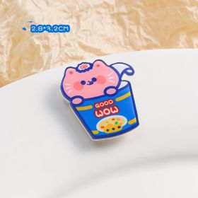 Cartoon Acrylic Brooch Cute Decorative Accessories (Option: Kitty)