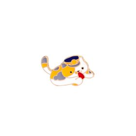 Brooch Cartoon Cute Stay Cute Animal Kitty Expression (Option: C10582)