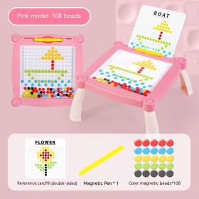 Children's Magnetic Drawing Board Acrylic Toys (Option: Pink With Feet)