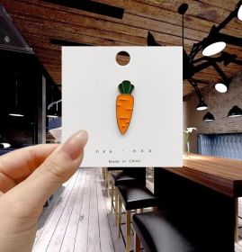 Creative Cartoon Alloy Brooch Clothing (Option: Carrot)