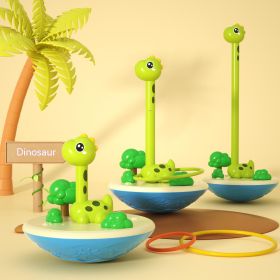 TUmbler Animal Rainbow Ring Baby Early Education Puzzle 3-6 Years Old Parent-child Interaction Toys (Option: Dinosaur Style 9 Rings)