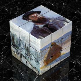 Van Gogh Sunflower Starry Sky Third Order Rubik's Cube (Option: Water lilies big hole)