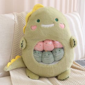 Cartoon Doll Bear Dinosaur Snack Pillow Girl Cute (Option: Dinosaur-40 Ã— 50cm)