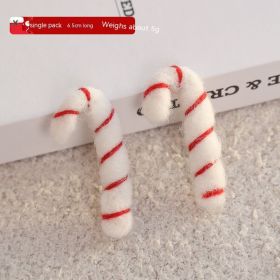 Material Ankle Bite Christmas Poison Pendant (Option: Wool Crutch White)