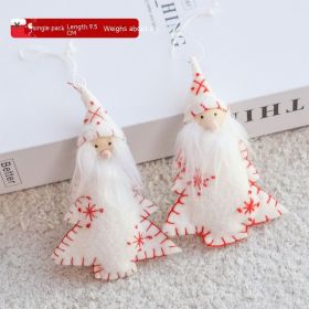 Material Ankle Bite Christmas Poison Pendant (Option: Wool Old White)