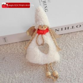 Material Ankle Bite Christmas Poison Pendant (Option: Wool Fairy White)