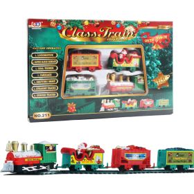 Christmas Electric Rail Car Toy Simulation Mini (Option: Christmas Style)