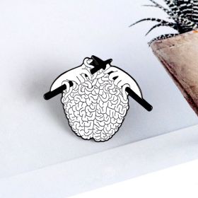 Creative Fashion Butterfly Buckle Drip Oil Brooch (Option: CC1202)