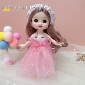 Wedding Doll Princess Dress-up Multi-joint Doll Girl Children's Toy (Option: Small Round Powder-Clothes Baby)