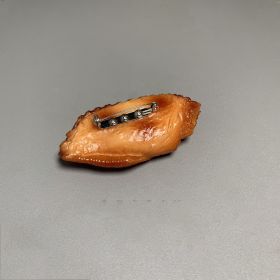 Simulated Fried Chicken Wings Game And Food Badge (Option: Roasted chicken wings)