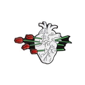 Cartoon Creative Alloy Heart Series Brooch (Option: XZ2198)