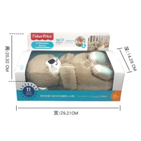 Sensory Enlightenment Sound And Light Soothing Sleeping Little Otter Baby Sleeping Music Doll (Option: Little Otter)