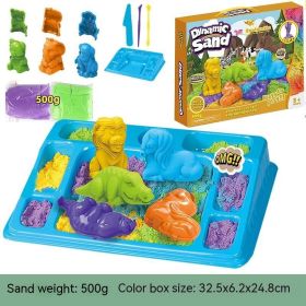 Space Toy Sand Mold Set Animal Dinosaur (Option: Animal 500g-With sandbox)