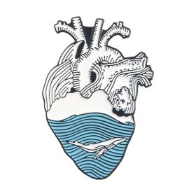Cartoon Creative Alloy Heart Series Brooch (Option: XZ2052)