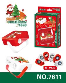 Christmas Atmosphere Props Projection Lamp Children's Toys (Option: White 8 Christmas Card-Opp Bags)