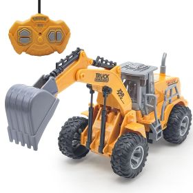 Children's Wireless Remote-control Automobile Electric Jeep Toy (Option: Excavator Without Battery)