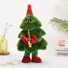 Plush Electric Dancing Singing Toy (Option: Saxophone Christmas Tree-40cm)