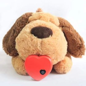 Dog Accompany Sleep Toy Simulation Heartbeat Pet Gift (Option: Love Puppy-10cm)