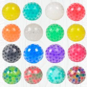 Stress Relief Ball Squeezing Toy TPR Soft Rubber Slow Rebound Vent Ball (Option: 6cm Bubble Beads)