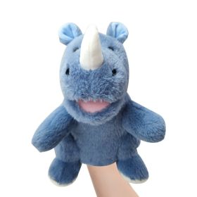Finger Puppet Plush Toys Parent-child Interaction (Option: Rhinoceros-25cm)