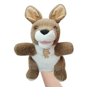 Finger Puppet Plush Toys Parent-child Interaction (Option: Kangaroo-25cm)